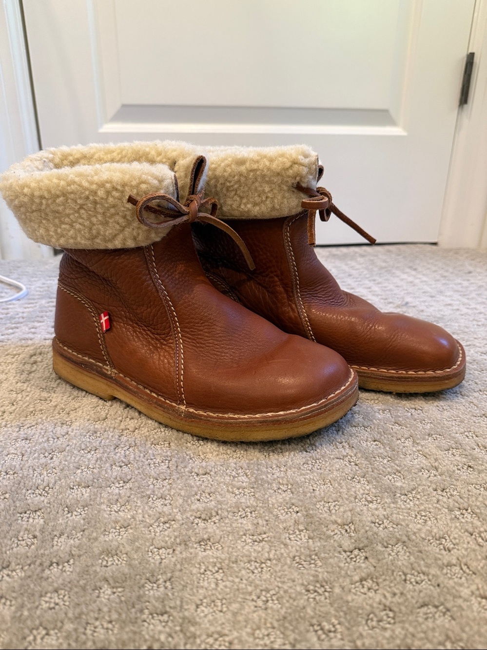 Duckfeet Arhus Wool-lined Boot in Nut Size 41 includes care kit - Picture 4 of 8